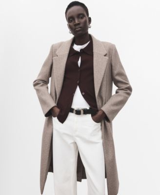 Women's Detachable Collar Combined Coat