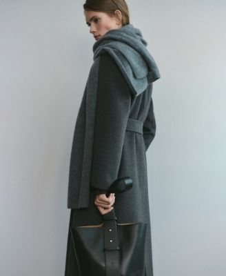 Women's Belt Handmade Wool Coat