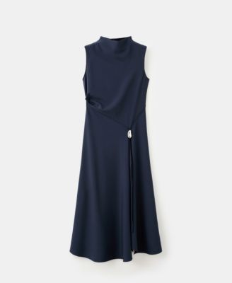 Women's Metal Embellishment A-Line Dress