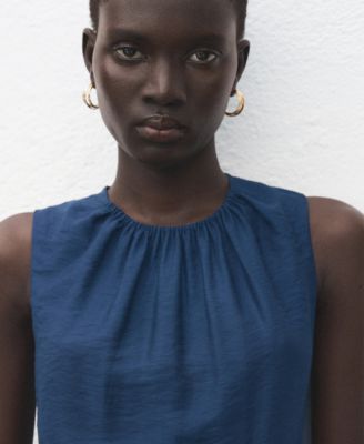 Women's Cut-Out Crinkled-Effect Dress