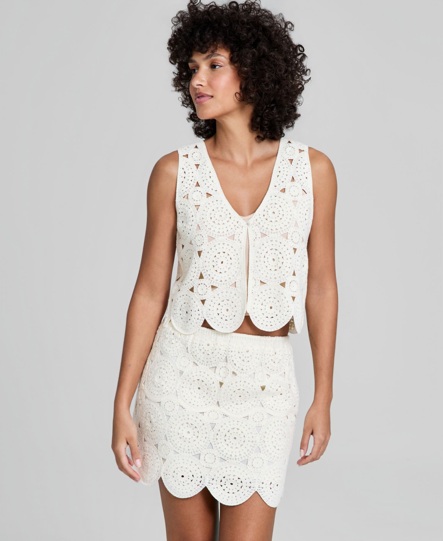 Women's V-Neck Single-Button Vest