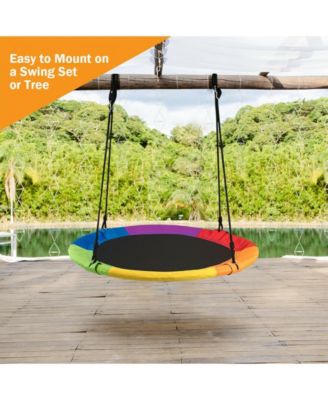 40 Inch Flying Saucer Tree Swing Outdoor Play for Kids