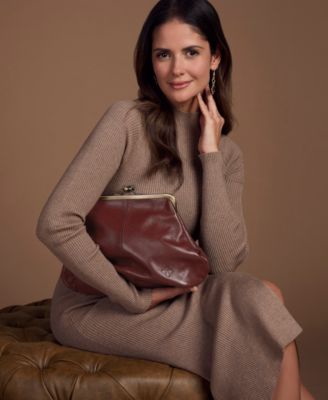 Medium Sofia Kisslock Leather Bag