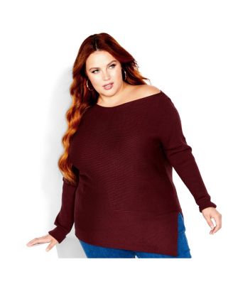 Plus Size Lean In Sweater