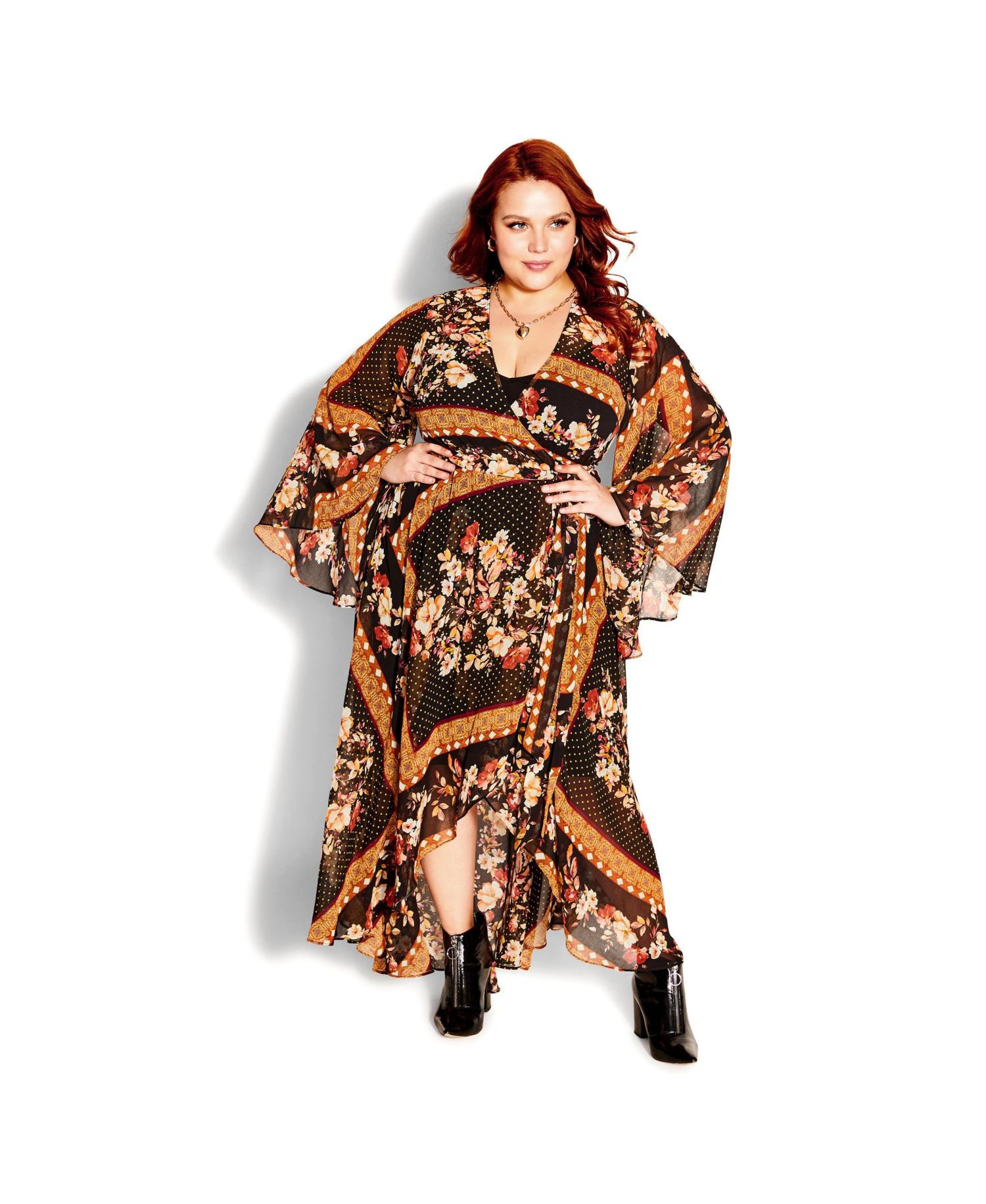 Women's Falling Floral Maxi Dress