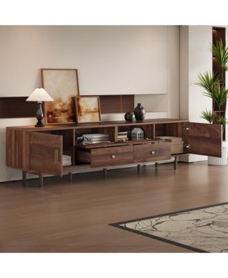 76-Inch Modern TV Stand with Drawers for Living Room or Bedroom, Fits TVs Up to 85 Inches