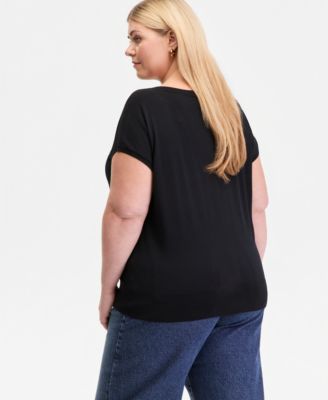 Plus Size Dolman-Sleeve Sweater