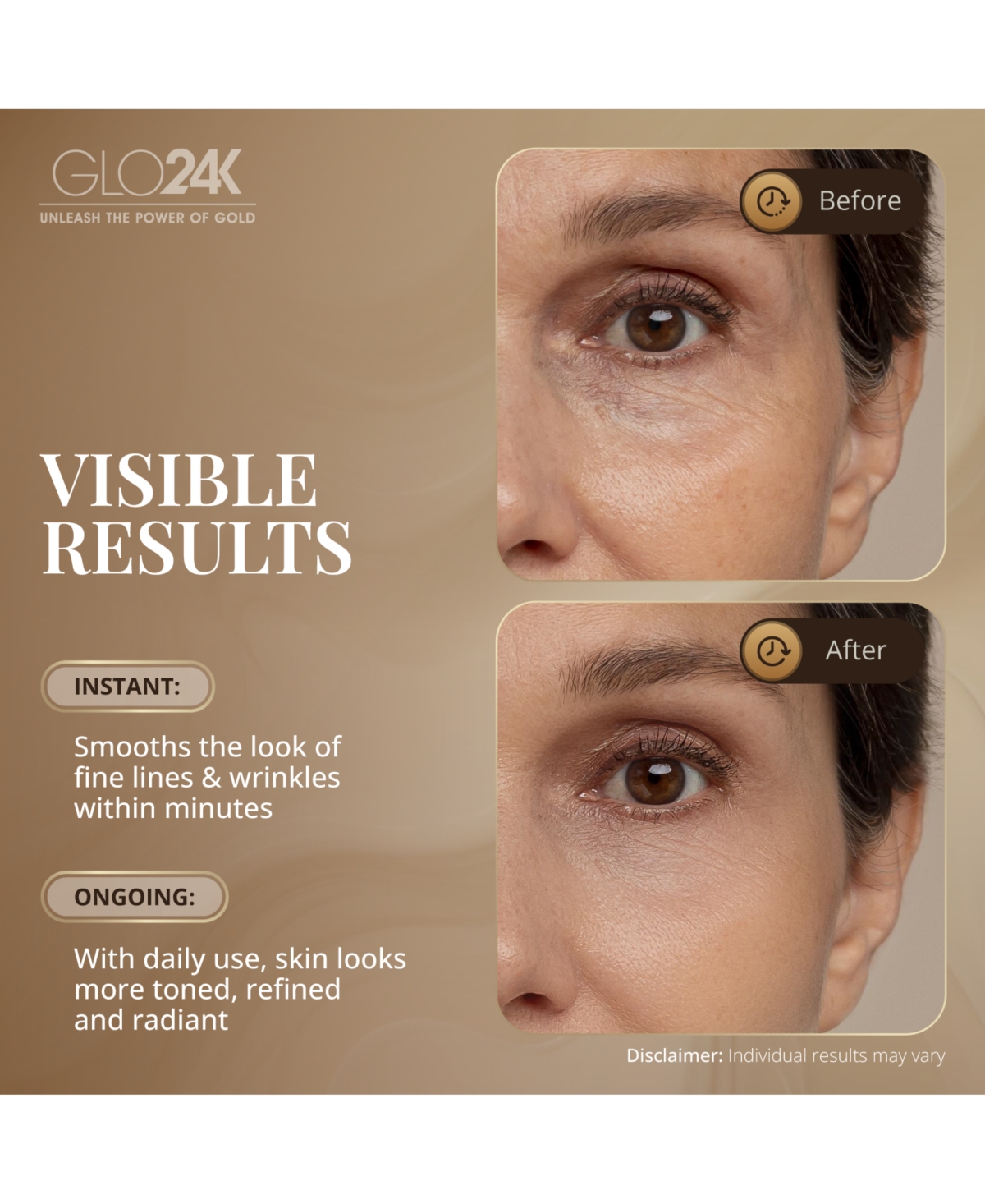 Eye Care Set with our 24k Instant Facelift Cream & Eye Cream