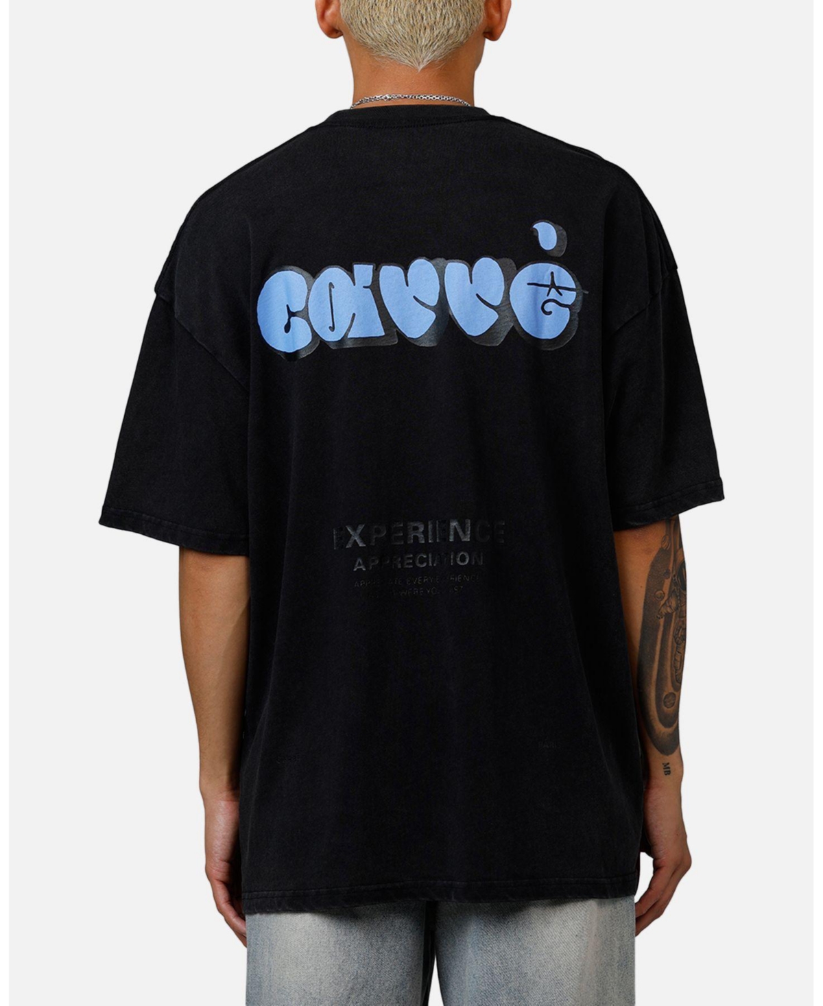 Carre Men's Experience Oversized T-Shirt Black Wash