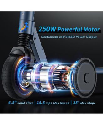 Electric Scooter for Kids Ages 6-12, 250W Motor & 15 Mph, Max 15Miles, Adjustable Speed