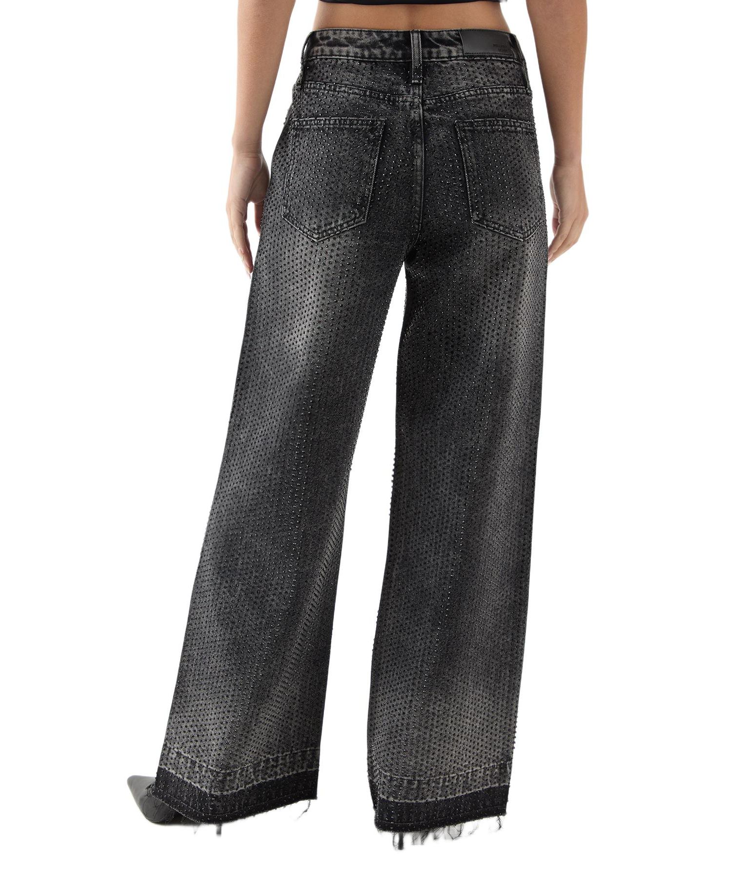 Women's Diamante Embellished Straight Leg Jeans