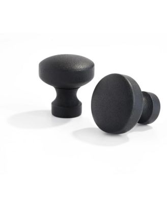 TOWN & COUNTRY Modern Rounded Cap Adjustable Curtain Rod and Finial Set