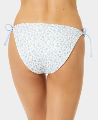 Women's Ditsy Reversible-Tie Side Swim Bottoms