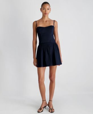 Women's Side Zip Flare Mini Skirt