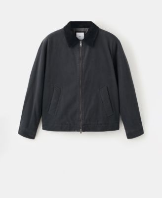 Men's Corduroy Collar Quilted Jacket