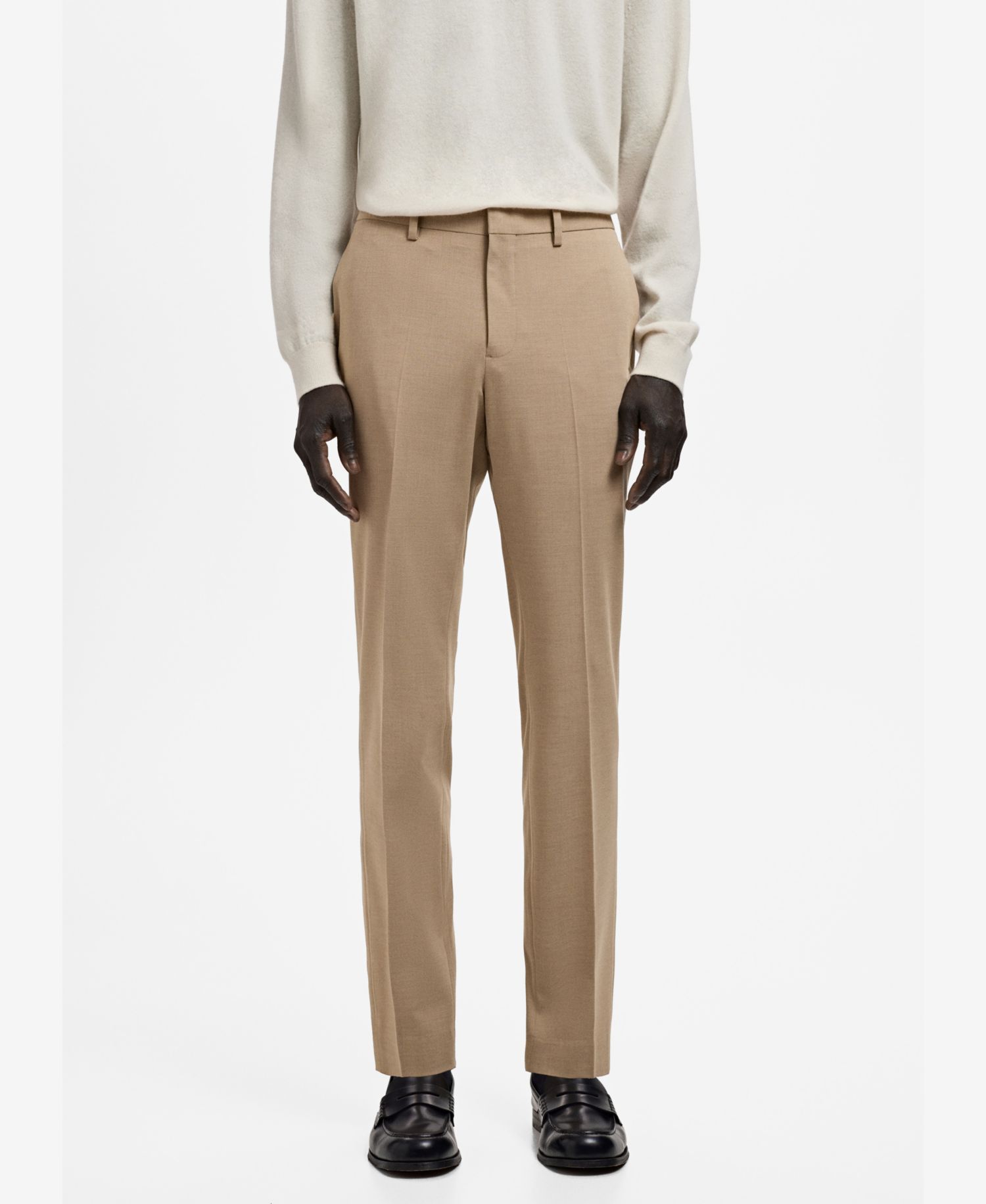 Men's Stretch Fabric Super Slim-Fit Suit Pants
