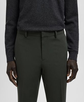 Men's Stretch Fabric Super Slim-Fit Suit Pants