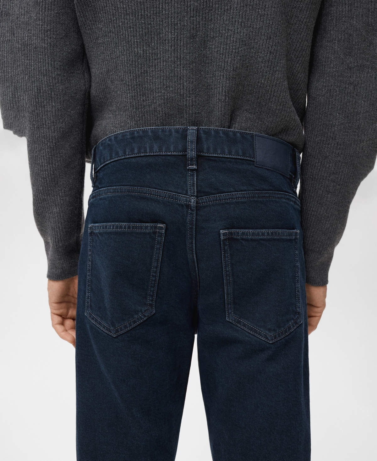 Mango Men's Ben Cropped Tapered-Fit Jeans