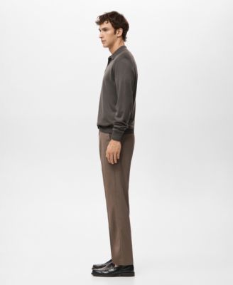 Men's Merino Wool Polo Sweater