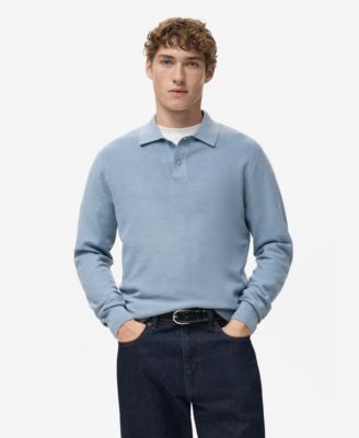 Men's Micro-Structured Cotton Polo Shirt