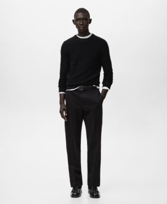 Men's Cotton Braided Sweater