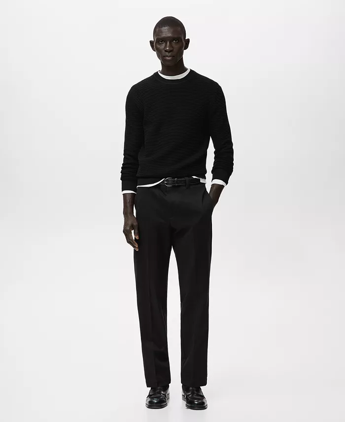 Men's Cotton Braided Sweater - thumbnail 8