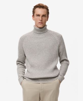 Men's Wool-Blend Turtleneck Sweater