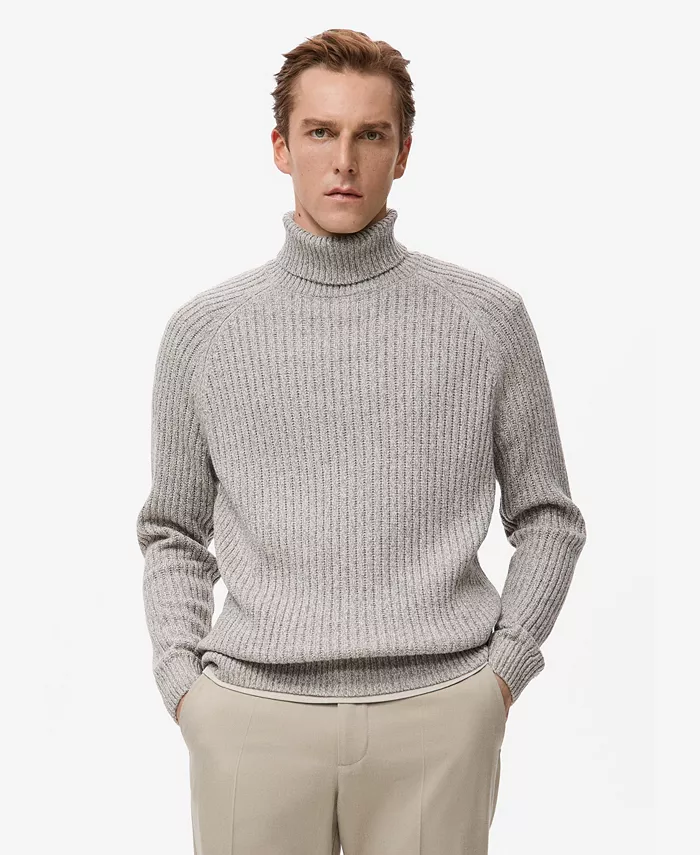 Men's Wool-Blend Turtleneck Sweater