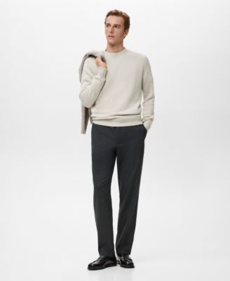 Men's Structured Wool-Blend Knitted Sweater