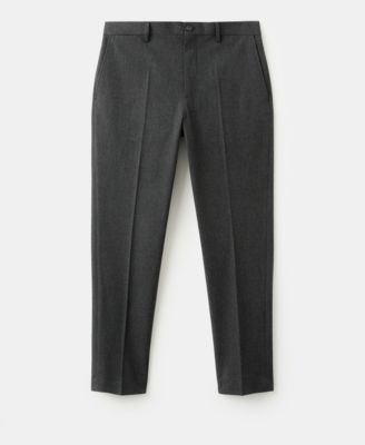 Men's Pleated Slim-Fit Pants