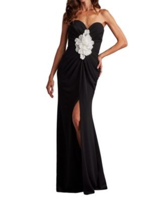 Women's Sirota Center-Front Ruffle Gown