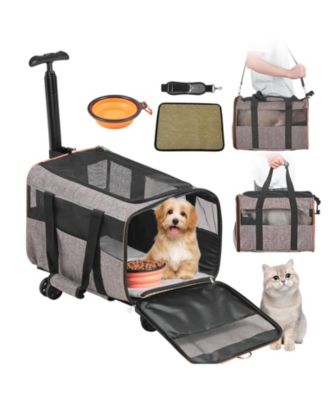 Airline-Approved Rolling Pet Carrier, Holds up to 22 lbs