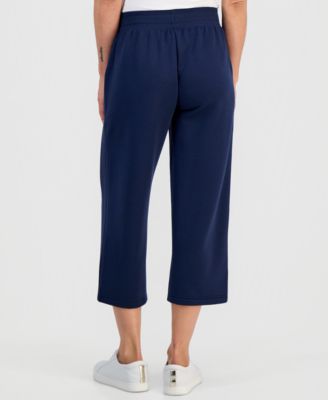 Petite Lux Soft Cropped Wide-Leg Pants