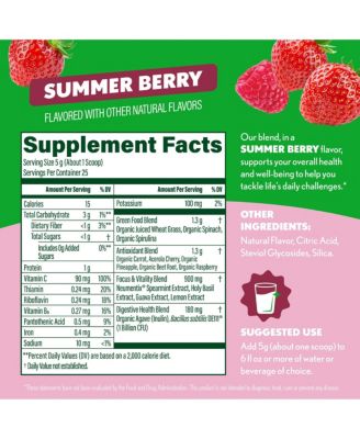 Sweet Greens Superfood Powder, Summer Berry, 25 Servings
