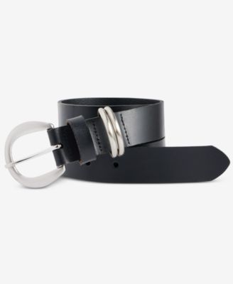 Multi-Loop Keeper Leather Belt