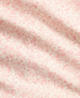 Baby Girls' Strawberry Printed Round Neck Footed Coverall