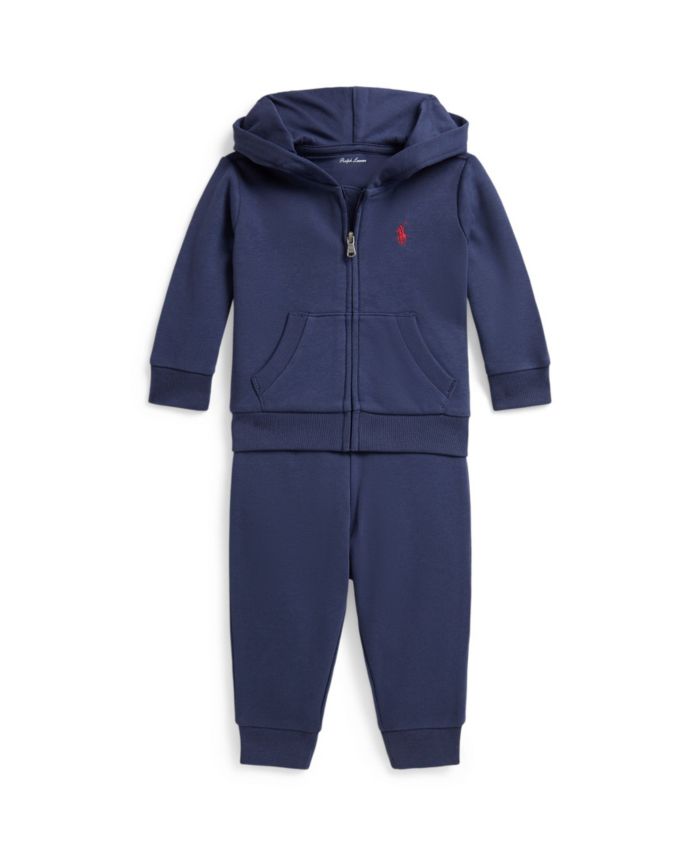 Polo Ralph Lauren Baby Boys Full Zip Hoodie Pants 2 Piece Set
