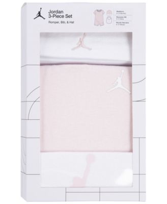 Baby Boys' or Girls' Jumpman Romper, Hat and Bib, 3-Piece Set