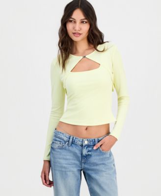Women's Wren Cutout Long-Sleeve Knit Top 