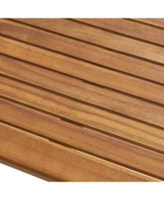 Acacia Wood Bar Table - Sleek & Weather-Resistant