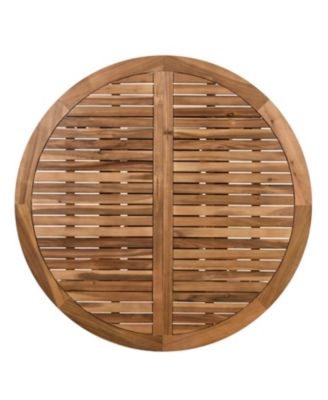 5-Piece Extendable Wooden Patio Dining Set