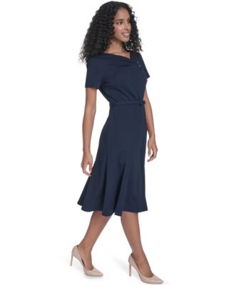 Women's Square Neck Midi Dress