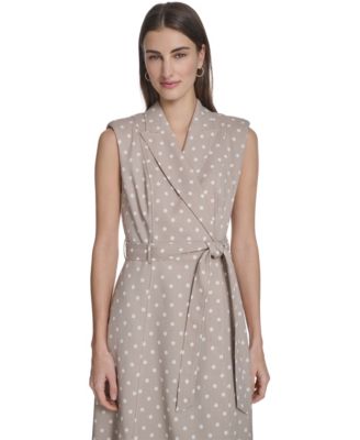 Women's Collared Neck Midi Dress