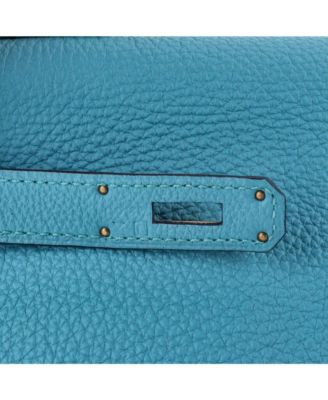 Kelly 35 Handbag Blue Togo with Gold Hardware