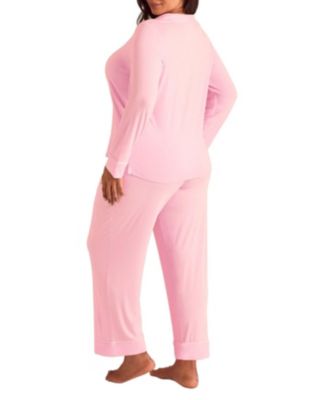 Plus Size Matilda Long Sleeve Top & Pants Pajama Set