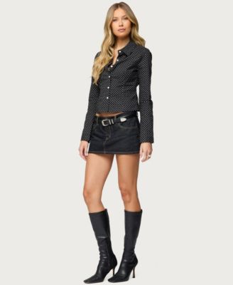 Women's Ilia Polka Dot Button Up Shirt