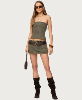 Women's Camelia Strapless Denim Corset