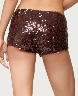 Women's Stajey Sequin Micro Shorts
