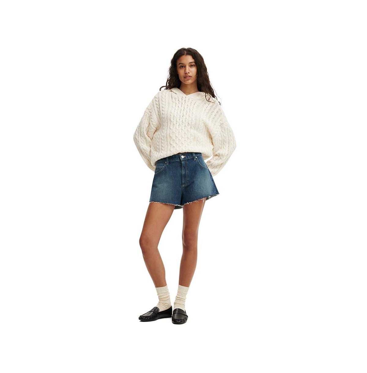 Cotton On Women's Oversized Cable Hoody