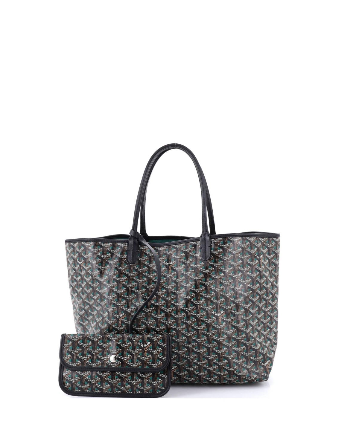 Pre-Owned Goyard Pm Saint Louis Tote Claire Voie Coated Canvas
